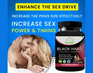 Black Hard Capsule Premium Herbal Supplement